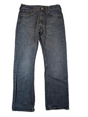 Bullhead Straight Leg Denim Jeans Faded Blue Classic Fit Casual Mens 32x32
